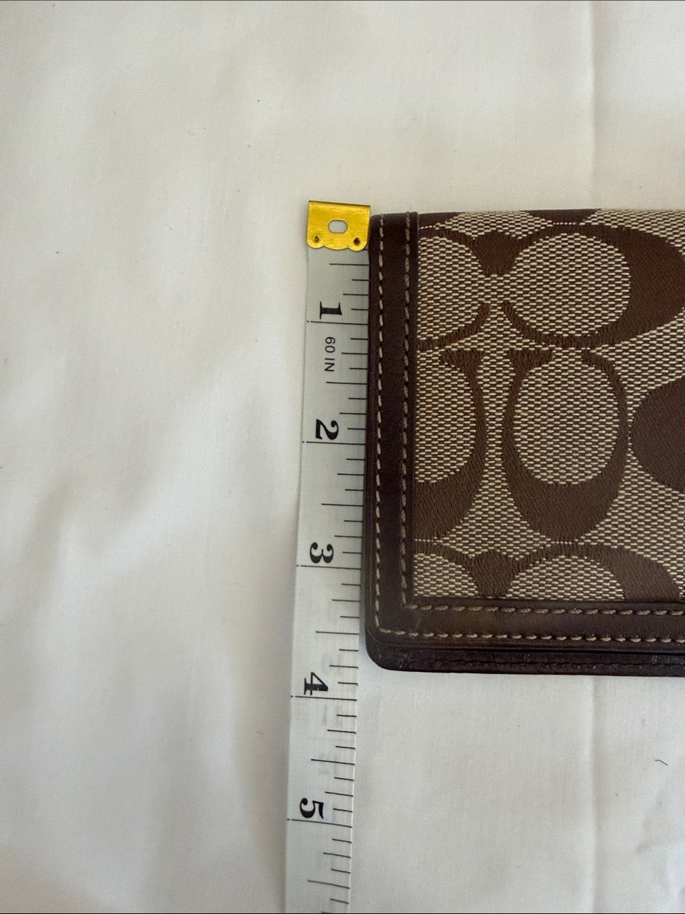 Coach Brown Signature Canvas Long Wallet - Picture 7 of 7